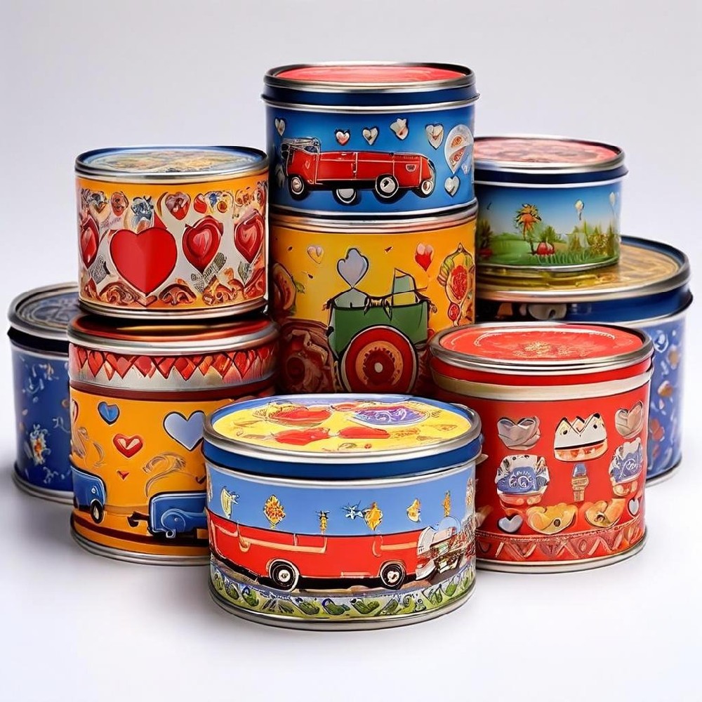 Gift-ready food tin canisters