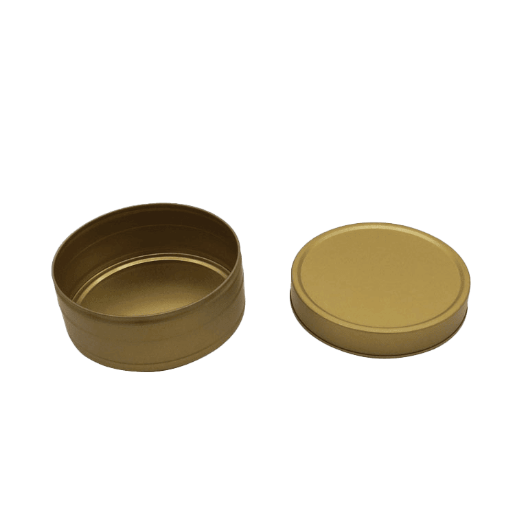 round seamless slip lid tins empty